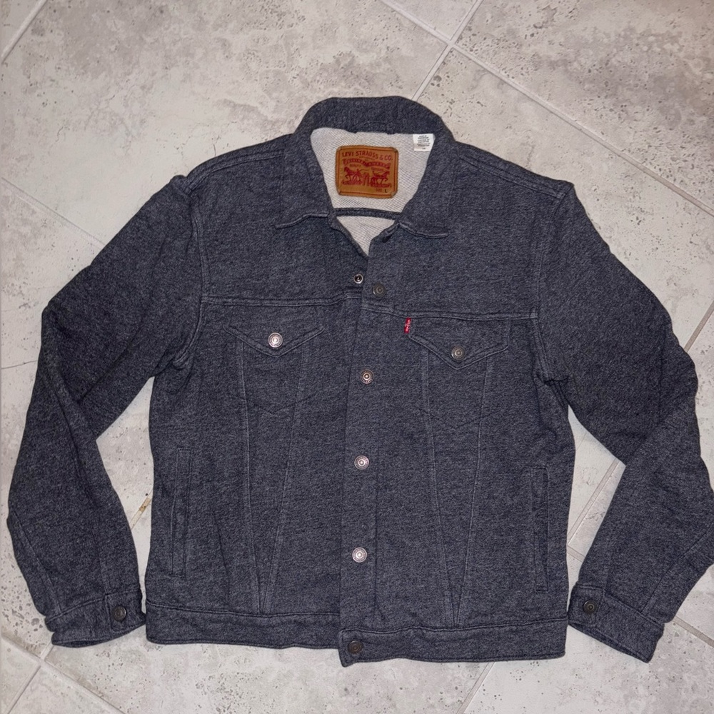 Levi's Men's Gray Cotton Trucker Jacket